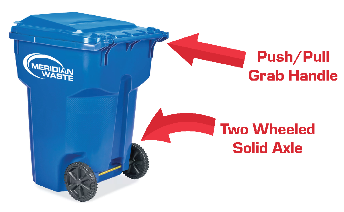 Meridian Yard Waste Cart with Arrows Back
